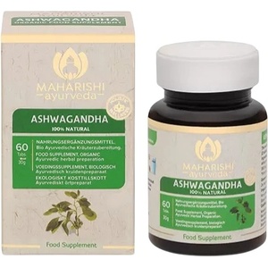 Maharishi Ayurveda Органик Ашваганда, 60 таблетки, Maharishi Ayurveda