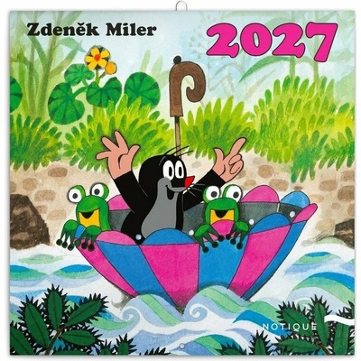 Poznámkový Krteček nástěnný 2027