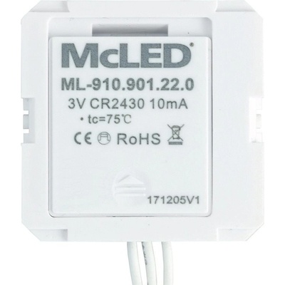Diaľkový ovládač McLED RF ovládač do inštalačnej krabičky, 1 zóna