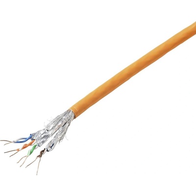 Tru Components CAT 6A S/FTP 4 x 2 x 0.24 mm² 305m oranžový