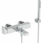 Ideal Standard Смесител за вана и душ Ideal Standard Atelier с екстра гланцов хром и душ комплект (BD514AA)