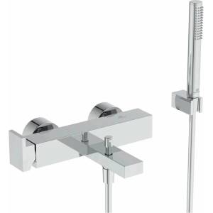 Ideal Standard Смесител за вана и душ Ideal Standard Atelier с екстра гланцов хром и душ комплект (BD514AA)