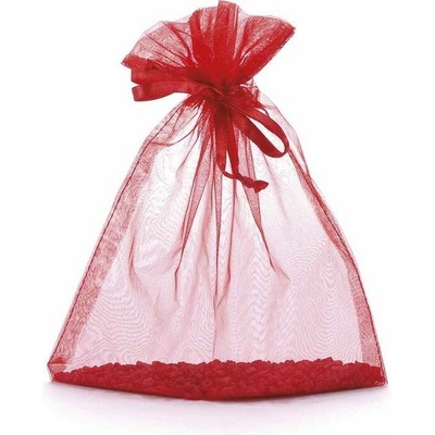 Darčekový sáčok Organza – červený 17 × 22 cm