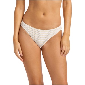 Seafolly Дамско бикини долнище Seafolly Women's Mesh Effect Hipster Pant Bikini bottom - Ecru - размер 32 (EU) (150-4260-0811)