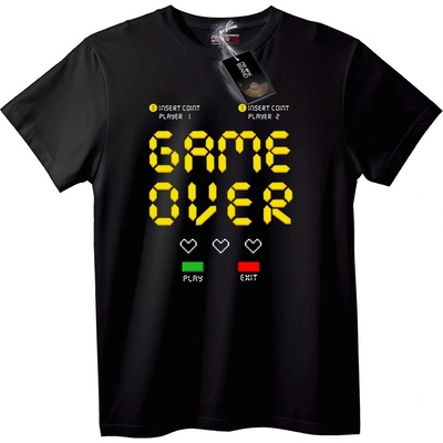 NOONEBRAND Тениска Game Over Arcade - S, White