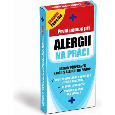 Nekupto dárková čokoláda Sladká první pomoc Alergie na práci 65 g