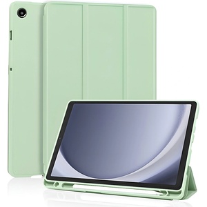 Techsuit Калъф за таблет Samsung Galaxy Tab A11 / A9 - Techsuit Flex Trifold с държач за писалка - Матча