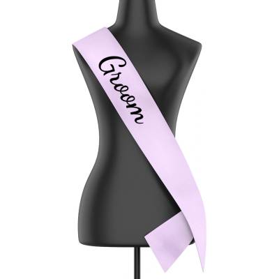 Šerpa Groom Fialová lila šířka šerpy 10 8 cm Canvas Šerpa 2519