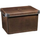 Úložné boxy Curver box úložný dekoratívny L LEATHER