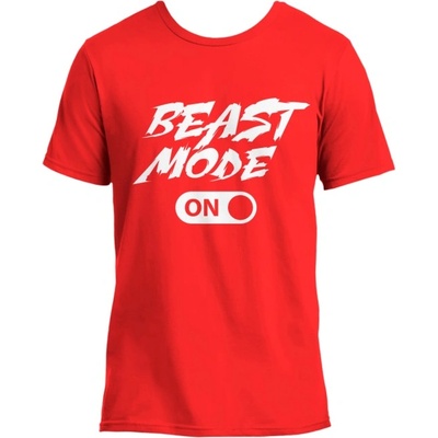 FITNESS 1 T-Shirt Beast Mode ON / Red S