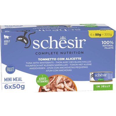 Schesir Cat C&B Wet Adult Tuniak s ančovičkami v želé 6 x 50 g