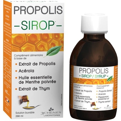 Les 3 Chênes Propolisový sirup s tymiánem 200 ml