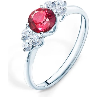 SAVICKI Годежен пръстен Fairytale: бяло злато, рубин