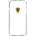 Ferrari Луксозен Хибриден Калъф за iPhone SE 2022/2020 8/7, Ferrari Hybrid Soft Case, Прозрачен (FEHCP7TR1)