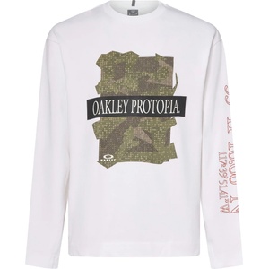 Oakley Мъжка блуза с дълъг ръкав Oakley MTN Ridge L/S Tee Longsleeve - White - размер XL (216-7648-0314)