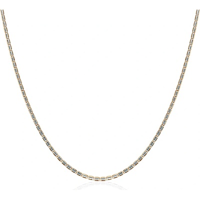 SAVICKI Синджирче Savicki 2, 55 мм: двуцветно злато, 585, плочка