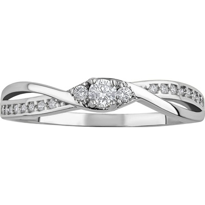 SILVEGO Zlatý prsten Ellen s Brilliance Zirconia W QR1100GW