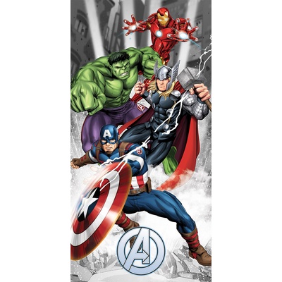 Carbotex dětská osuška 70 x 140 cm Avengers Bleskový zásah