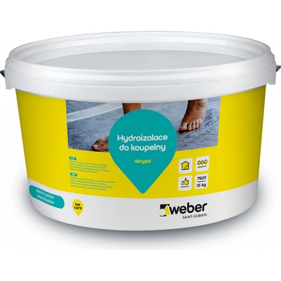 Weber akryzol - tekutá hydroizolace koupelny 15 kg