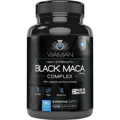 WeightWorld Формула за мъже с черна и жълта мака и l-Аргинин, 180 капсули (123881 ww)