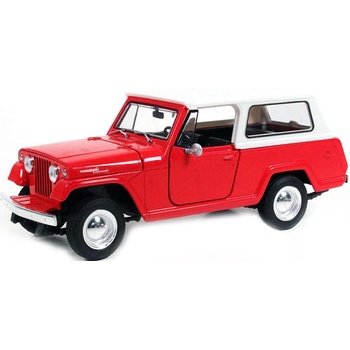 Welly Метална кола Welly - 1967 Jeep jeepster Commando Station Wagon, червен, 1: 34 (1DCTYWE0BG4972019D)