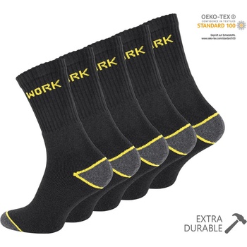 Ponožky pánské pracovní WORK 5 párů Černá