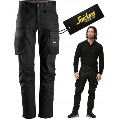 Snickers Workwear Pracovné nohavice AllroundWork Stretch čierne