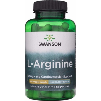 Swanson Super Strength L-Arginin 850 mg 90 kapslí