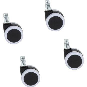 Комплект колела за посетителски стол модел 1702-1710 4 бр. - бели (3591060)