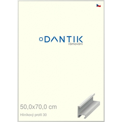 DANTIK rám na obraz 50 x 70 Bílá matná