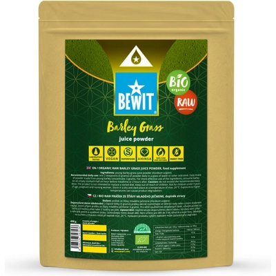 Bewit Mladý ječmen BIO RAW prášek ze šťávy 400 g
