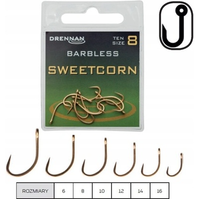 DRENNAN Sweetcorn Barbless veľ.16 10 ks