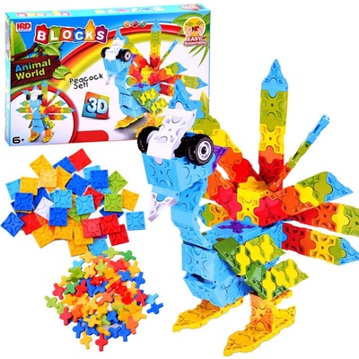 JOKO Kreativní 3D stavebnice Páv 227 ks
