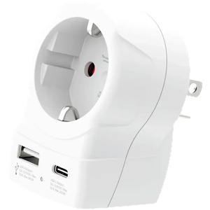 SKROSS универсален адаптер Europe to USA+1xUSB A/C, 20W , 1500284E (1500284E) - ggbox