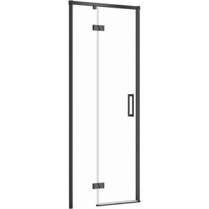 Cersanit Larga - Душ кабина 80x195 см, лява, черно/прозрачно стъкло S932-127 (S932-127)