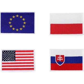 Nažehlovačka vlajky států - 9 viz foto Česká republika