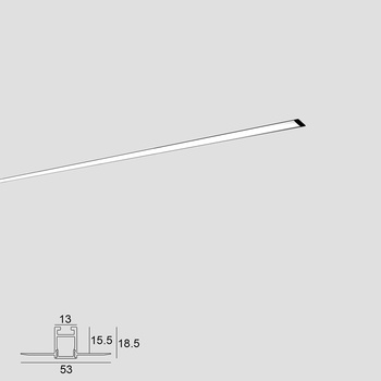 Polaris Алуминиев профил за LED лента Trimless Nano Line безрамков (53x18.5 мм) | Цена 85, 00 лв (43.46€) (71)