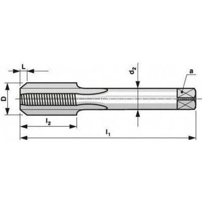 Závitník sadový ruční 3012 HSS G 3/4" sada (DOPRODEJ)