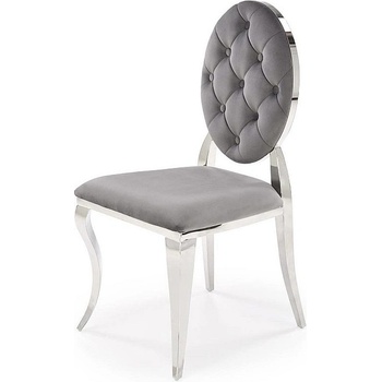 Halmar Трапезен стол k555 сив / сребро