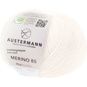 Austermann Merino 85 97614-01 White Плетива прежда (97614-01)