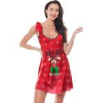 Anais Секси нощница Koszulka-Aster-Red-RedV-62903-Red - Бял, размер L/XL