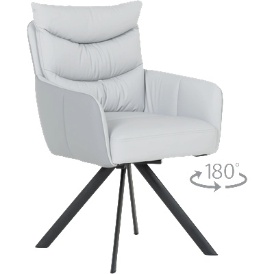 Carmen Трапезен стол lurgan - сив 68 (3532391)