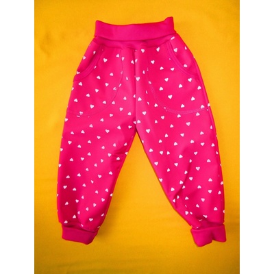 Arex ČR Zateplené softshellové rostoucí kalhoty růžová