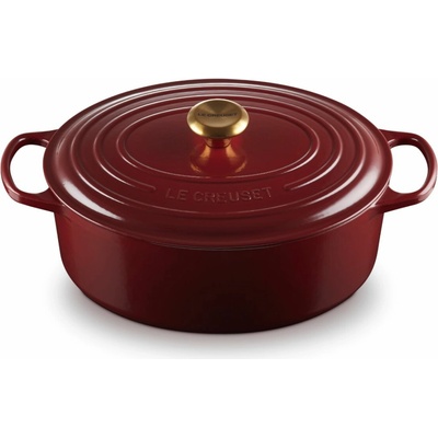 Le Creuset Kastrol SIGNATURE 31 cm, 6,3 l, oválný, GARNET, litina