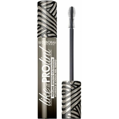 Deborah Milano semi-permanentní řasenka pro objem a prodloužení Like a Pro Tint black 13 ml