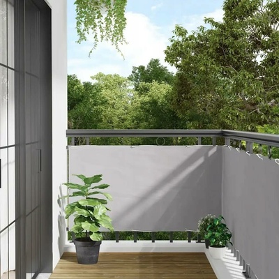 vidaXL Balkonová zástěna šedá 400 x 120 cm PVC