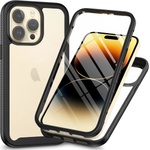 Techsuit Калъф за iPhone 15 Pro Max + калъф - Defense360 Pro - черен