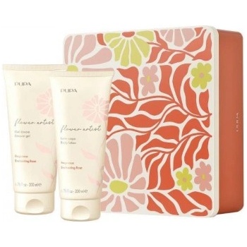 PUPA Flower Artist Box Body Collection 2025 - Продукти за вана и тяло - Душ гел 200 мл + Мляко за тяло 200 мл