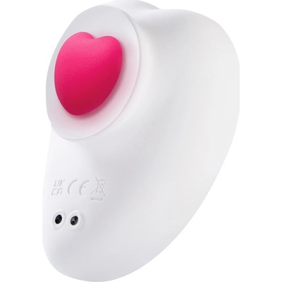 Sauce Sweeeheart Clitoral Vibrator White & Pink