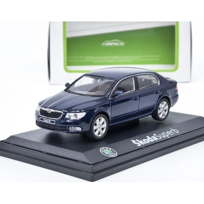 ABREX Škoda Superb II 2008 Modrá Storm Metalíza 1:43